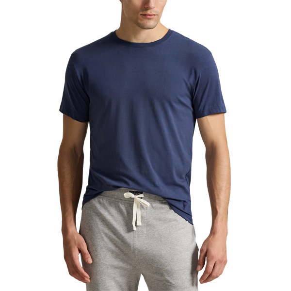 Navy Boston Navy Andover Stretch Organic Cotton Crew 3-Pack Polo Ralph Lauren 4