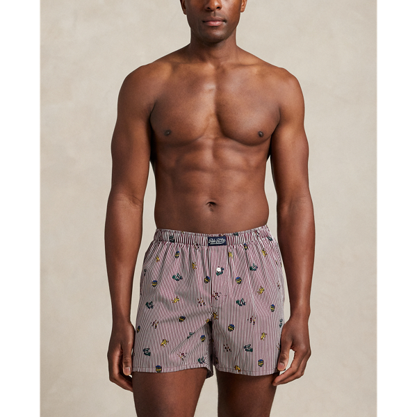 Rugby Bengal Print Print Woven Cotton Boxer Polo Ralph Lauren 2