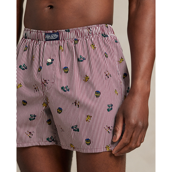Rugby Bengal Print Print Woven Cotton Boxer Polo Ralph Lauren 4