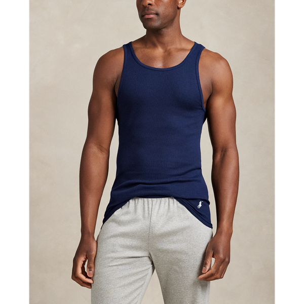 RL Red/Andover Heather Classic Fit Wicking Tank 3-Pack Polo Ralph Lauren 5