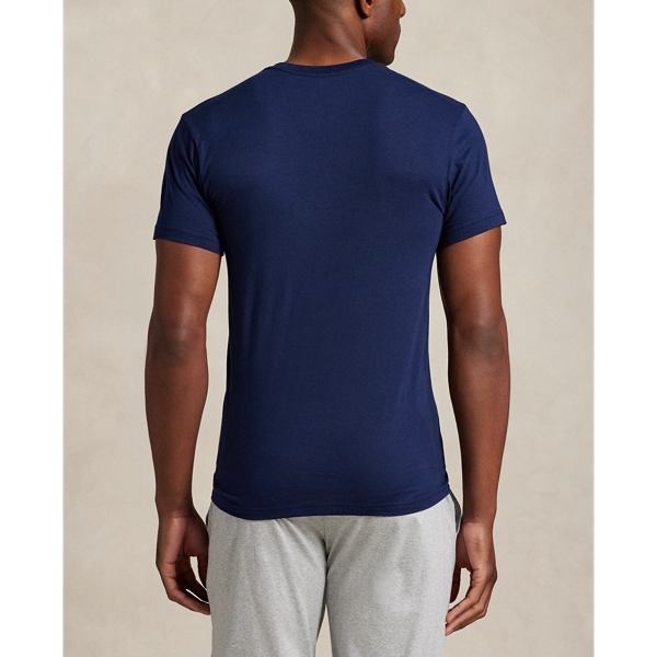 Cruise Navy/White/Moss Agate Classic Fit Wicking V-Neck 3-Pack Polo Ralph Lauren 3