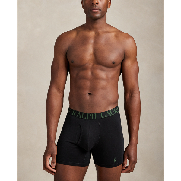 Polo Black/Green/Camo Stretch Cotton Boxer Brief 3-Pack Polo Ralph Lauren 5
