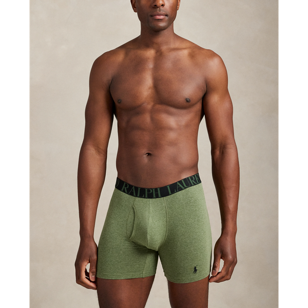 Polo Black/Green/Camo Stretch Cotton Boxer Brief 3-Pack Polo Ralph Lauren 6