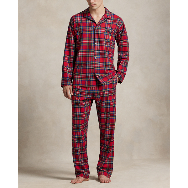 Red Plaid/Gold Plaid Flannel Pajama Pant Polo Ralph Lauren 2