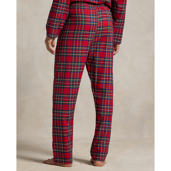 Red Plaid/Gold Plaid Flannel Pajama Pant Polo Ralph Lauren 4