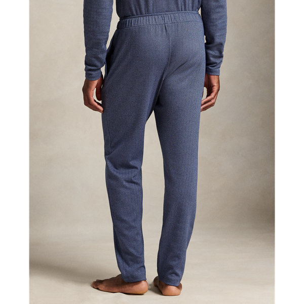 Cruise Navy Herringbone-Knit Pajama Pant Polo Ralph Lauren 4