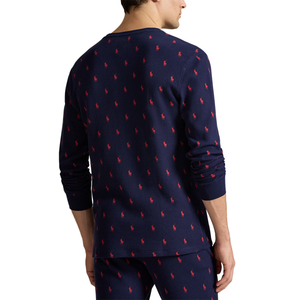 Allover Pony Waffle-Knit Sleep Shirt