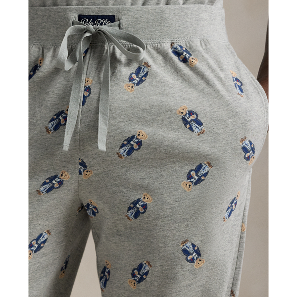 Andover Heather Bear Polo Bear Cotton Jersey Sleep Set Polo Ralph Lauren 5