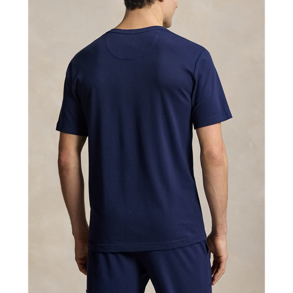 Cruise Navy Featherweight Mesh Henley Sleep Shirt Polo Ralph Lauren 4