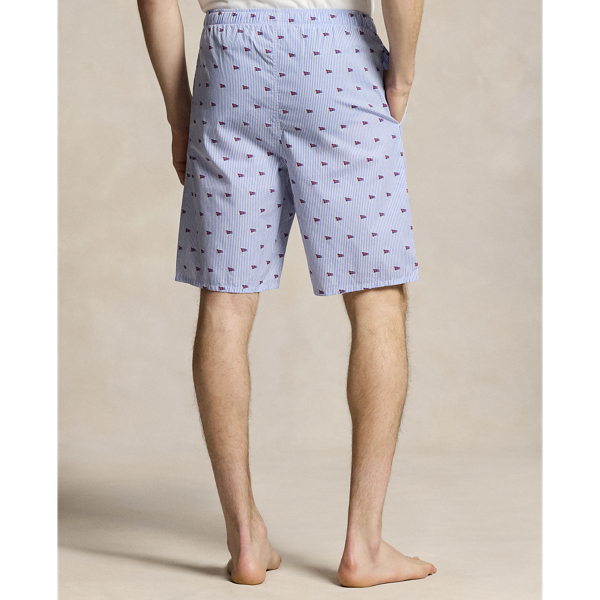 Pennant Flag Stripe Print Cotton Sleep Short Polo Ralph Lauren 4