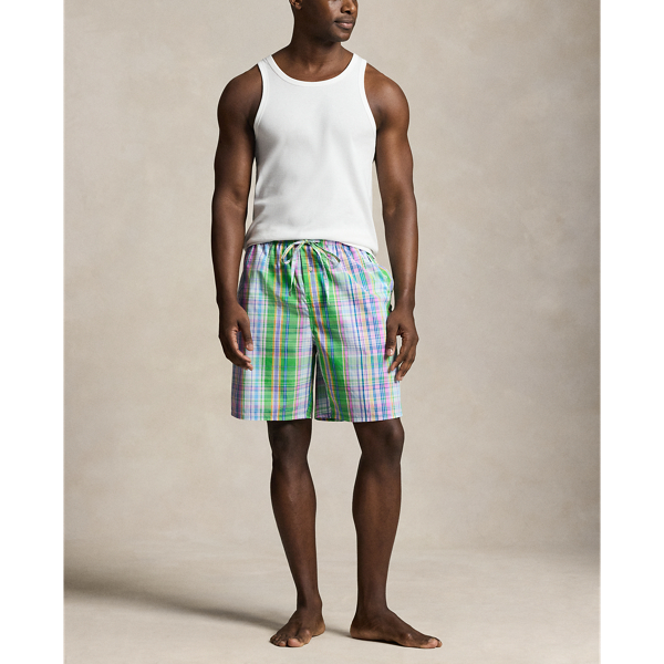 Greendale Plaid Plaid Cotton Sleep Short Polo Ralph Lauren 2