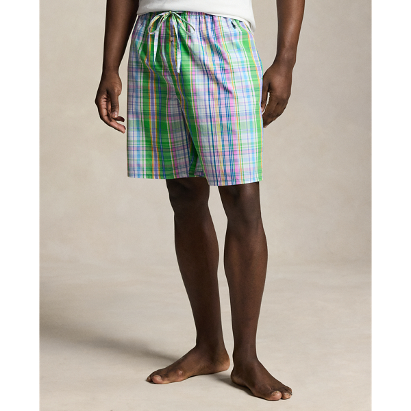 Greendale Plaid Plaid Cotton Sleep Short Polo Ralph Lauren 3