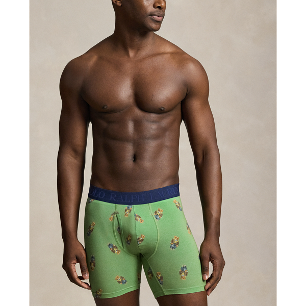 Grey/Navy/Orange 4D-Flex Polo Bear Boxer Brief 3-Pack Polo Ralph Lauren 2