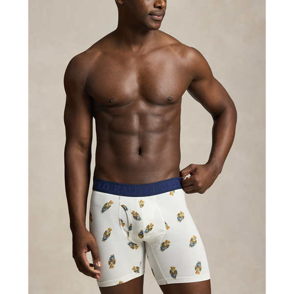 Grey/Navy/Orange 4D-Flex Polo Bear Boxer Brief 3-Pack Polo Ralph Lauren 5