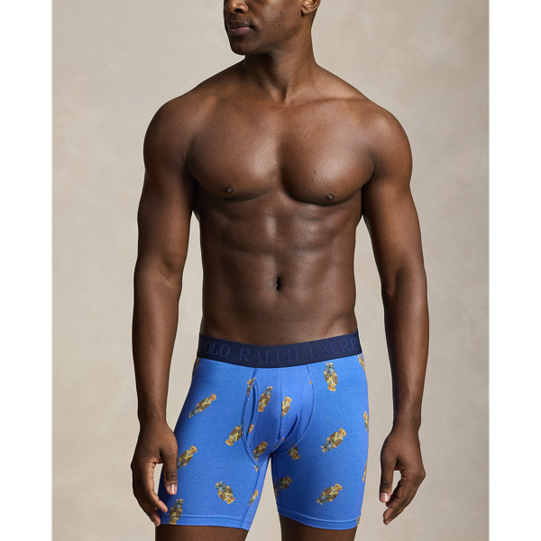 Grey/Navy/Orange 4D-Flex Polo Bear Boxer Brief 3-Pack Polo Ralph Lauren 6