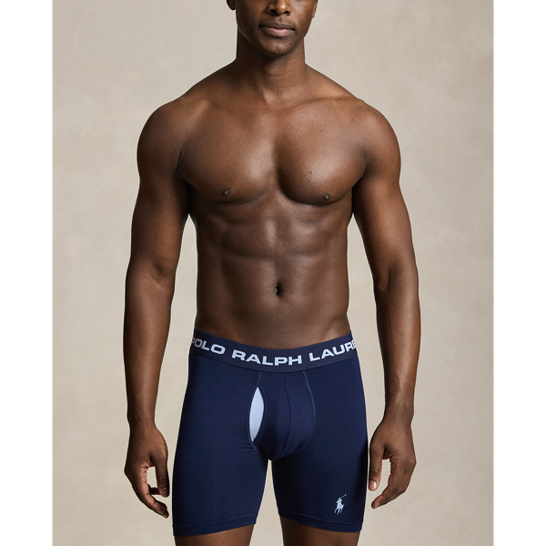 Navy/White/Red Perfect Pouch Modal Boxer Brief 3-Pack Polo Ralph Lauren 2
