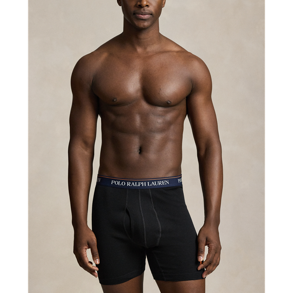 Polo Black/White Cotton Wicking Boxer Brief 3-Pack Polo Ralph Lauren 6
