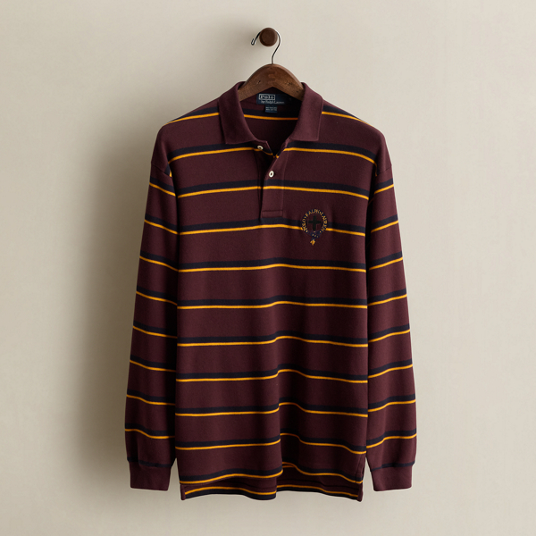 c. 1990 Striped Polo Shirt - Size M