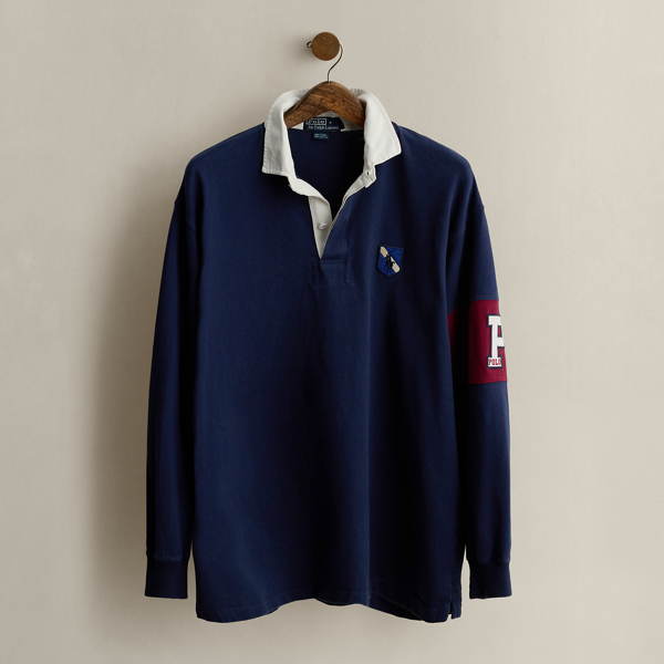 Multi 1997 Appliquéd Rugby Shirt - Size L Ralph Lauren Vintage 1