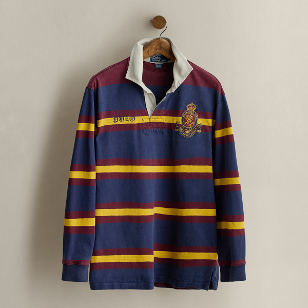 Multi 2006 Striped Rugby Shirt - Size M Ralph Lauren Vintage 1