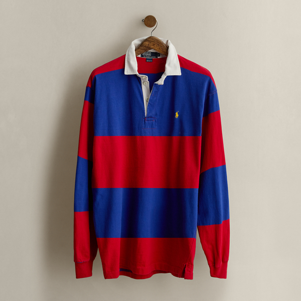 Multi c. 2000 Striped Rugby Shirt - Size XL Ralph Lauren Vintage 1