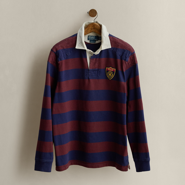 Multi c. 1997 Striped Rugby Shirt - Size L Ralph Lauren Vintage 1