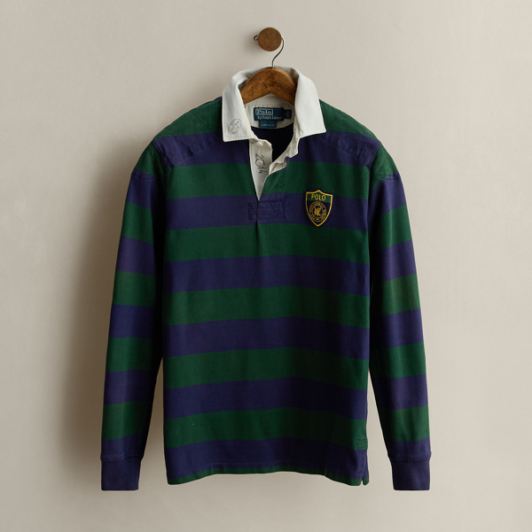 Multi c. 1997 Striped Rugby Shirt - Size M Ralph Lauren Vintage 1