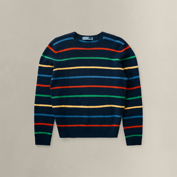 Multi 2004 Striped Wool Sweater - Size XL Ralph Lauren Vintage 1