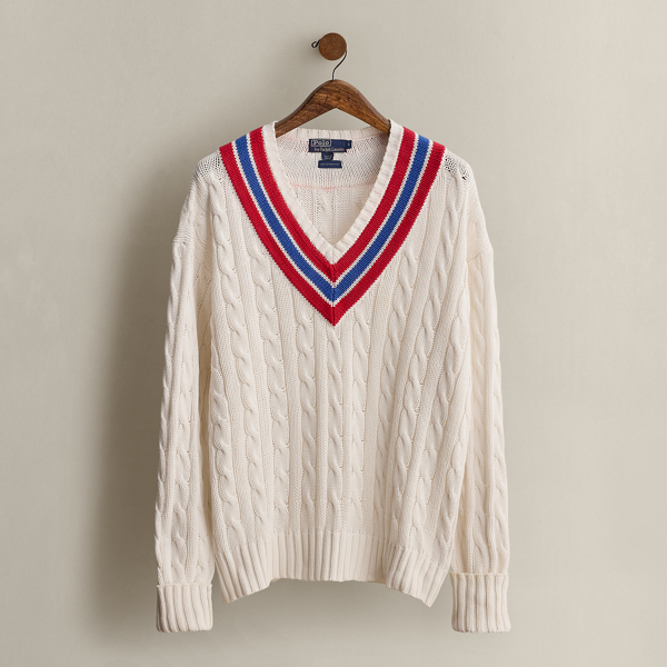 Multi 1988 Cricket Sweater - Size L Ralph Lauren Vintage 1