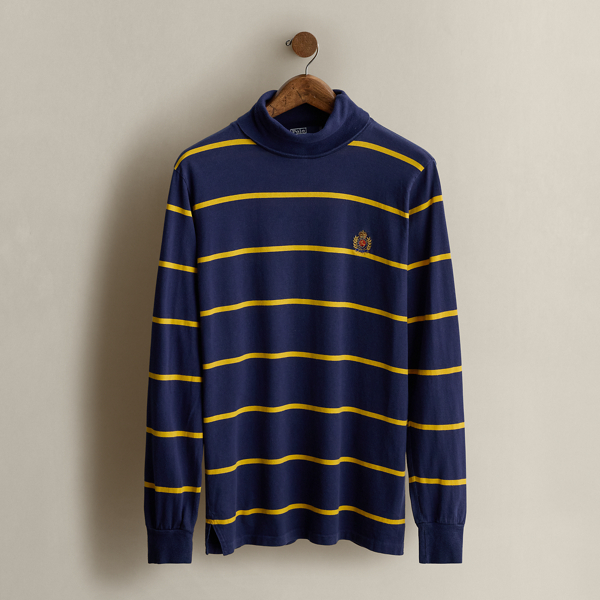 Multi c. 2005 Polo Crest Mockneck - Size L Ralph Lauren Vintage 1