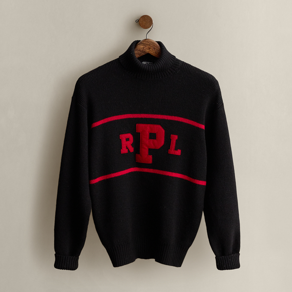 Multi 1993 Logo Sweater - Size L Ralph Lauren Vintage 1