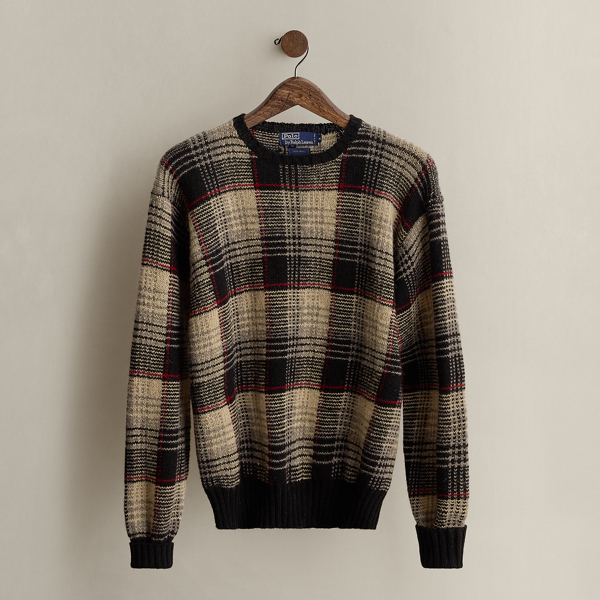  1996 Plaid Wool Sweater - Size M