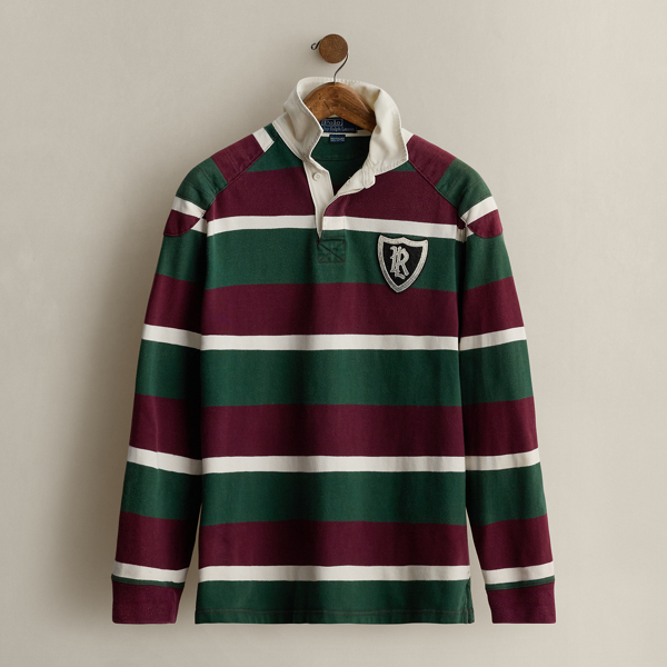 Multi c. 2000 Striped Rugby Shirt - Size M Ralph Lauren Vintage 1