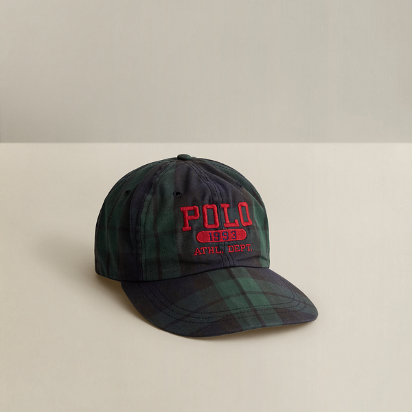 Multi 1993 Plaid Twill Ball Cap - Size M Ralph Lauren Vintage 1