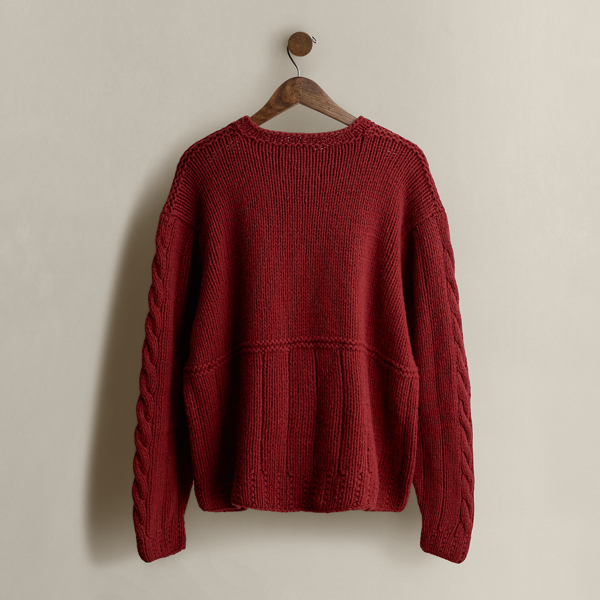 2002 Hand-Knit Wool Sweater - Size XL