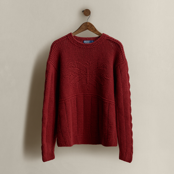 Vintage Ralph Lauren Buffalo Red buy Knit Sweater