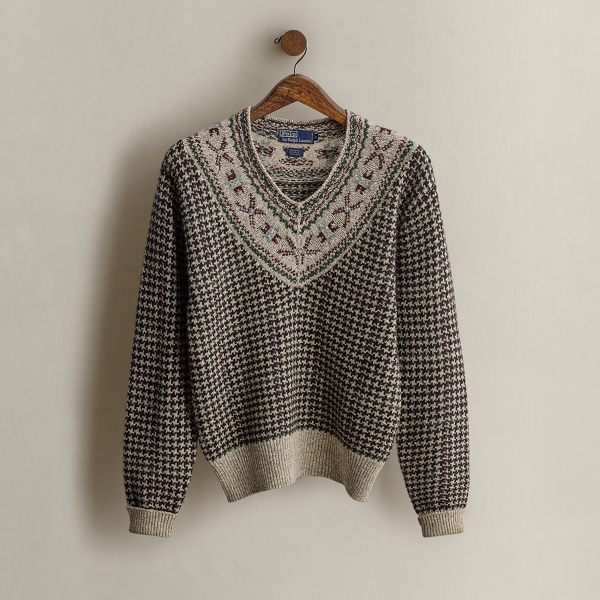 1987 Houndstooth Sweater - Size S