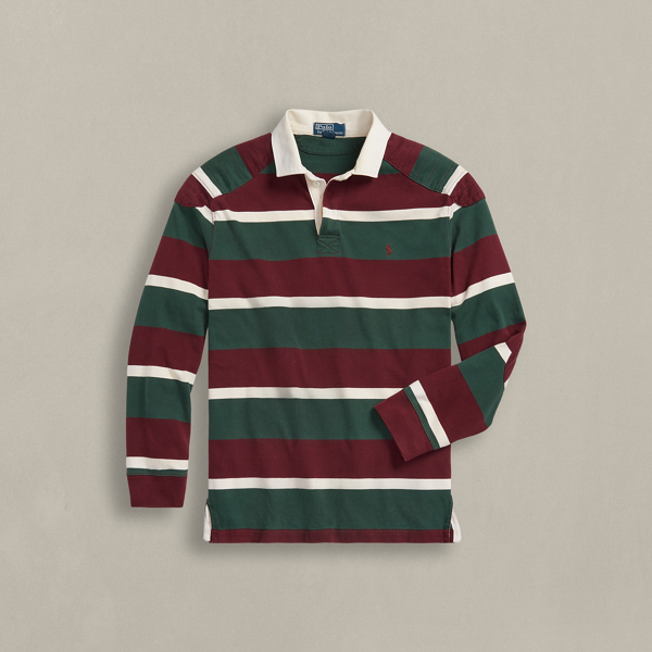 Multi c. 1990s Striped Rugby Shirt - Size XL Ralph Lauren Vintage 1