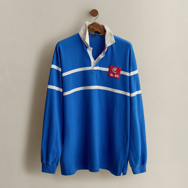 Multi 1993 CP-93 Striped Rugby Shirt - Size L Ralph Lauren Vintage 1