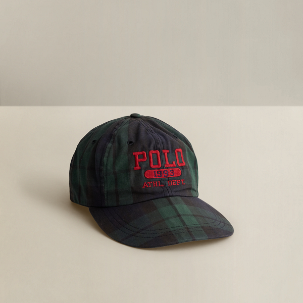 Multi 1993 Plaid Twill Ball Cap - Size S Ralph Lauren Vintage 1