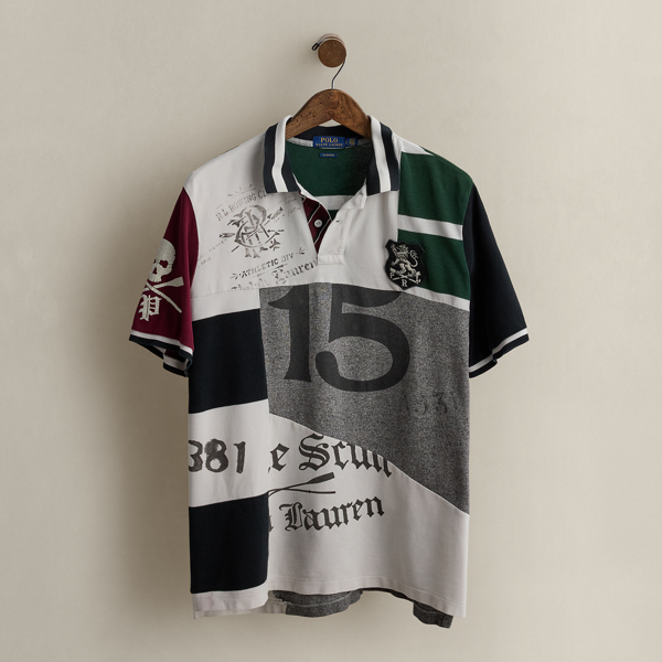 2019 Patchwork Polo Shirt - Size L