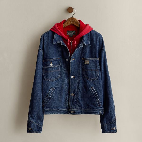 1991 Hooded Denim Jacket Size L