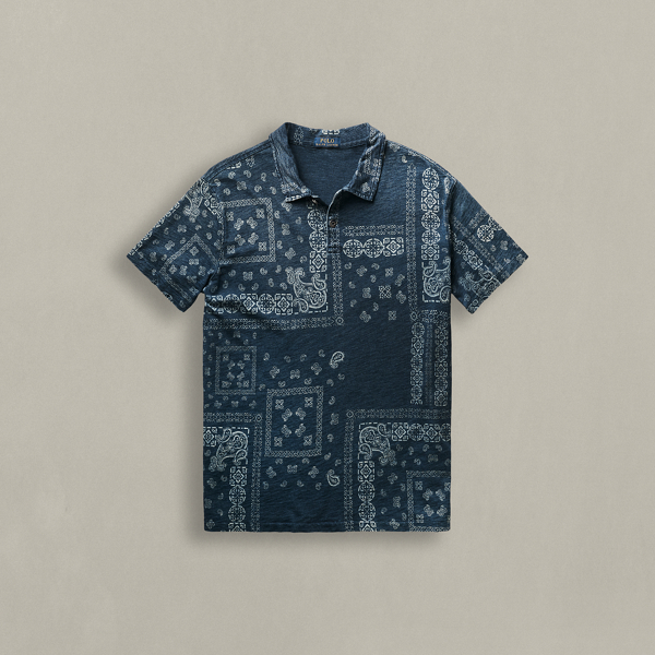 Ralph lauren blue bandana shirt online