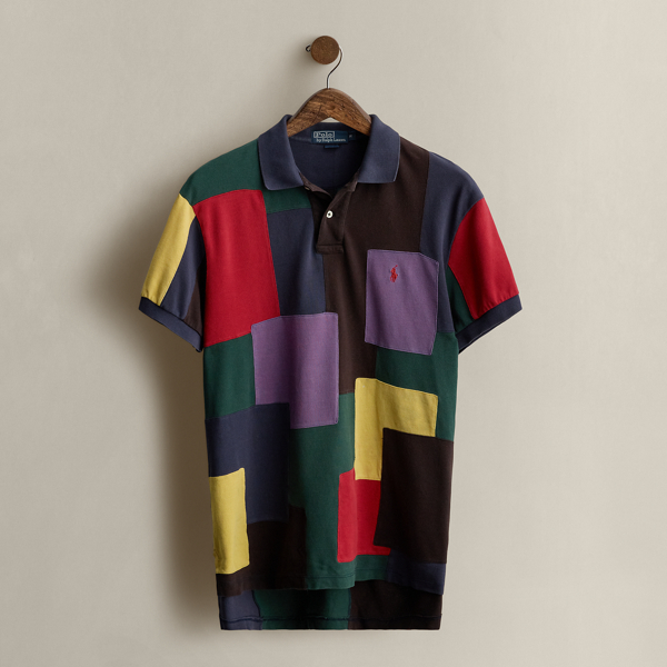 2005 Patchwork Polo Shirt Size M