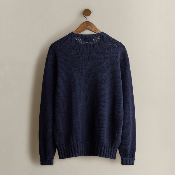 Multi 1992 Hand-Knit Bear Sweater - Size L Ralph Lauren Vintage 2