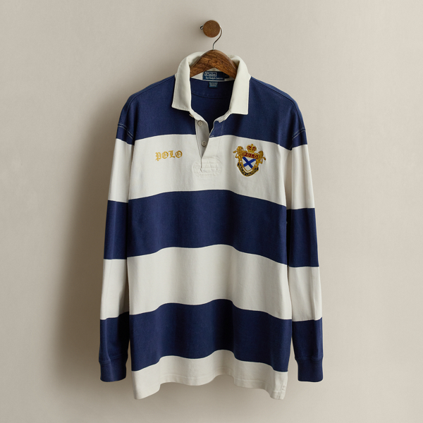 Multi 2006 Striped Rugby Shirt - Size L Ralph Lauren Vintage 1