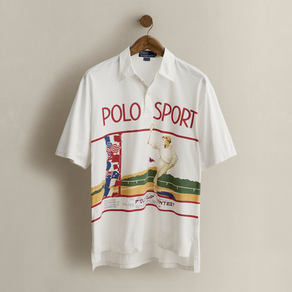 Multi 1991 Polo Sport Polo Shirt - Size M Ralph Lauren Vintage 1