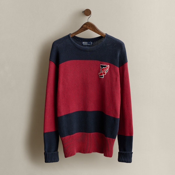 Multi 1992 Stadium P-Wing Sweater - Size M Ralph Lauren Vintage 1