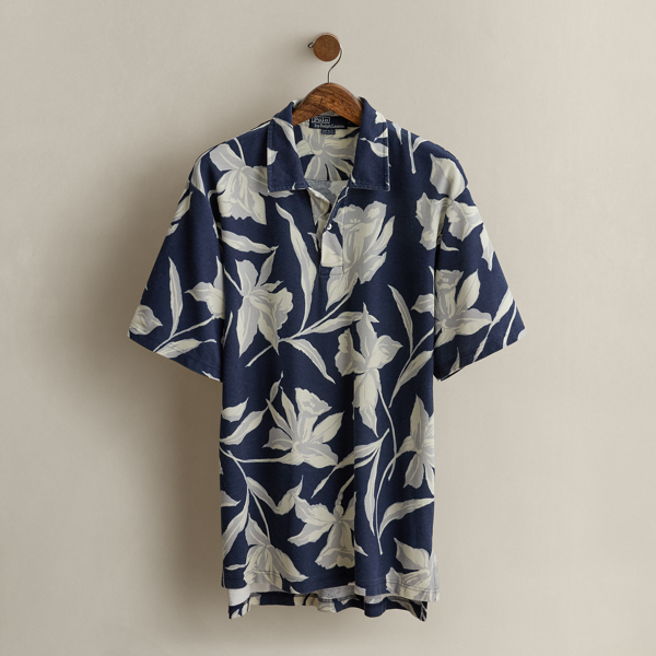 ポロラルフローレン 1996 Floral-Print Polo Shirt - Size L
