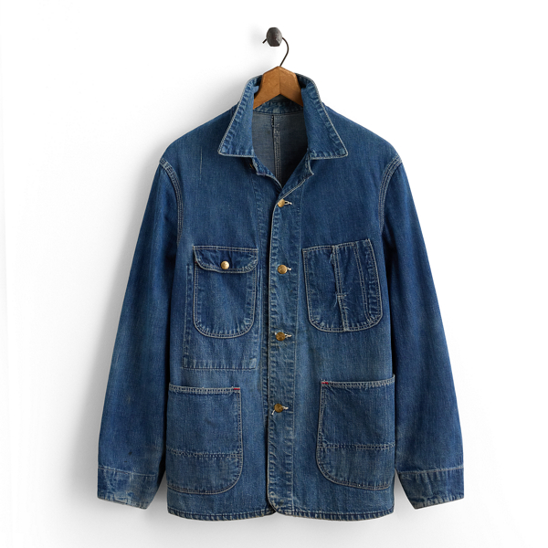 1950s Denim Work Jacket - Size 42 Vintage Curated by Double RL 1